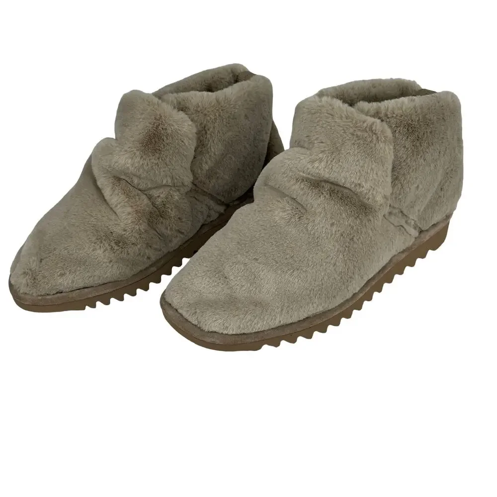 Rag & Bone Faux Fur Eira Ankle Boot Booties Beige Taupe 36